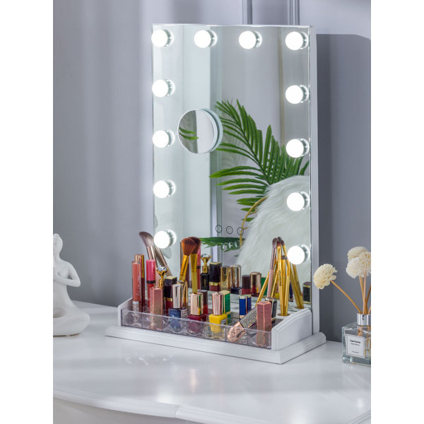 Rosdorf Park Schuler Vanity Hollywood Touch Control Frameless Lighted